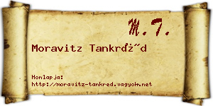 Moravitz Tankréd névjegykártya